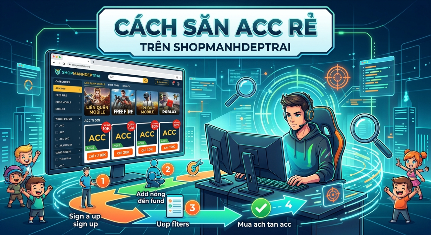 CÁCH SĂN ACC RẺ TRÊN SHOPMANHDEPTRAI